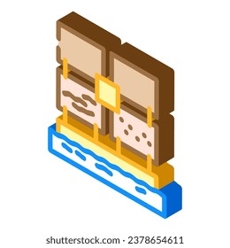 marine corrosion testing isometric icon vector. marine corrosion testing sign. isolated symbol illustration