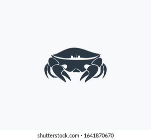 Marine crab icon isolated on clean background. Marine crab icon concept drawing icon in modern style. Vector illustration for your web mobile logo app UI design.