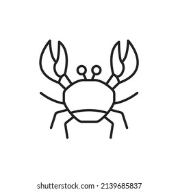 marine crab icons  symbol vector elements for infographic web