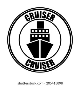 Marine design over white background, vector illustration