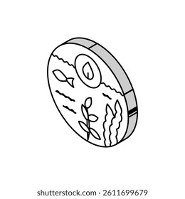 marine ecology isometric icon vector. marine ecology sign. isolated symbol illustration