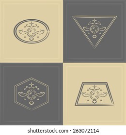 Marine emblem. element of corporate identity. vector format.