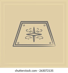 Marine emblem. element of corporate identity. vector format.