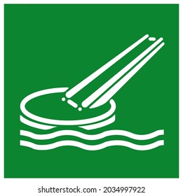 Marine Evacuation Slide Symbol Sign, Vector Illustration, Isolate On White Background Label. EPS10