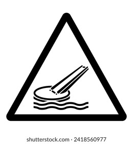 Marine Evacuation Slide Symbol Sign, Vector Illustration, Isolate On White Background Label. EPS10