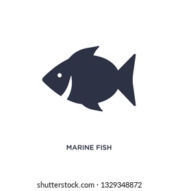 marine fish icon. Simple element illustration from culture concept. marine fish editable symbol design on white background. Can be use for web and mobile.