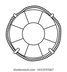 marine float ship isolated icon