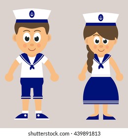 marine girl and boy