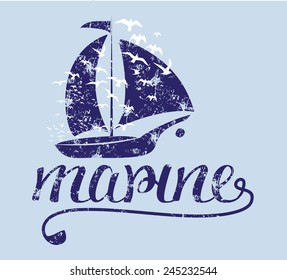marine graphic design vector art
