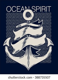 marine graphics  for t-shirt 