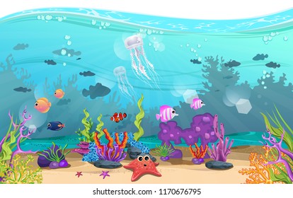 marine habitats and the beauty of coral. 