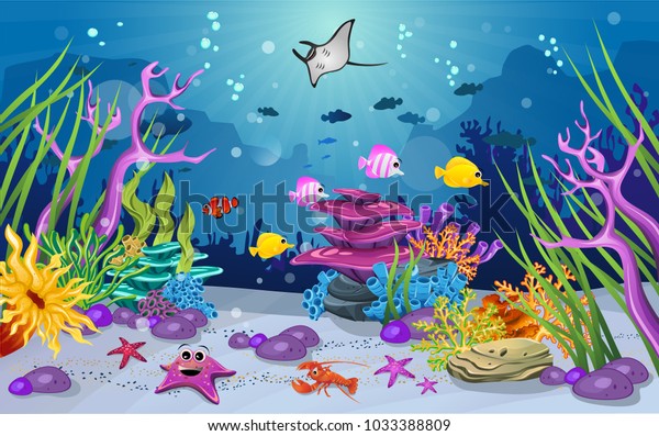 Marine Habitats Beauty Coral Reefs There Stock Vector (royalty Free 