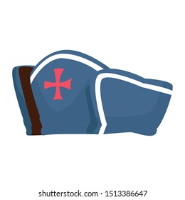 marine hat navigation retro icon vector illustration design