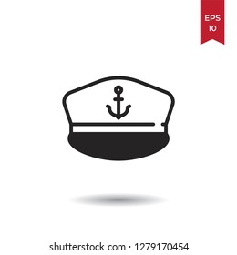 Marine Hat Vector Icon