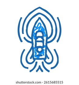 marine hydrodynamics doodle icon sketch vector. marine hydrodynamics sign. isolated symbol illustration