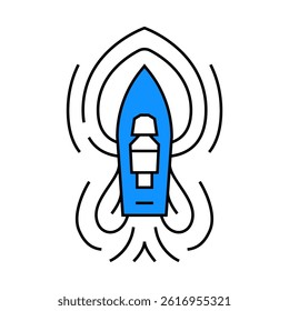 marine hydrodynamics line icon vector. marine hydrodynamics sign. isolated symbol illustration