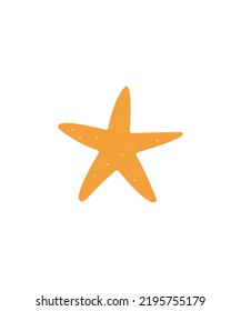  Marine icon in cartoon style - Starfish Vector.