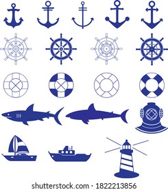Marine Icon Line Vector Design