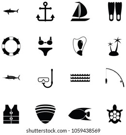 marine icon set