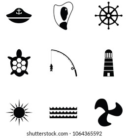 marine icon set