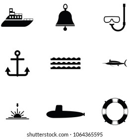marine icon set