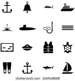 marine icon set