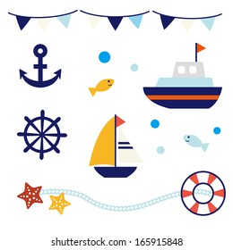 Marine icon set