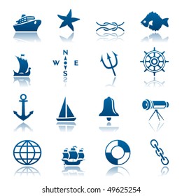 Marine icon set