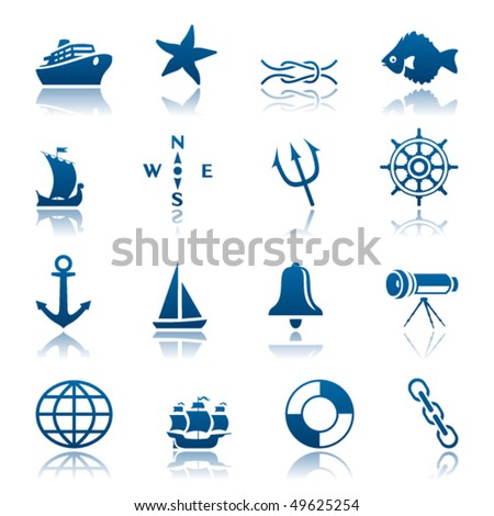 Marine icon set