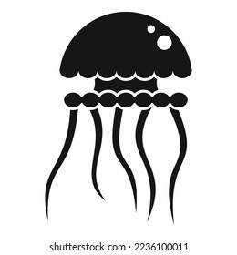 Marine jellyfish icon simple vector. Life fish. Water sea