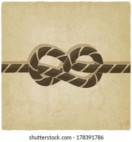 marine knot background - vector illustration