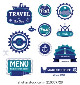 Marine labels set