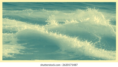 Marine landscape. Editable hand drawn illustration. Vector vintage engraving. Isolated on light background. 8 EPS