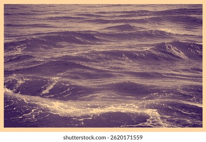 Paisaje marino. Ilustración dibujada a mano editable. Grabado vintage de Vector. Aislado sobre fondo claro. 8 EPS