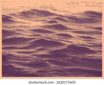 Paisagem marinha. Ilustração desenhada à mão editável. Gravura vetor vintage. Isolado no fundo claro. 8 EPS