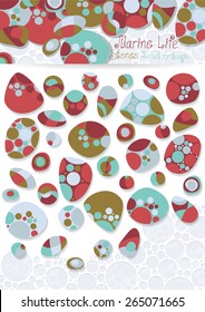Marine life abstraction. The vector set for design