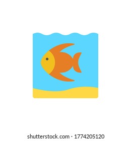 marine life elements, vector infographic icons