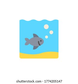marine life elements, vector infographic icons