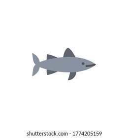 marine life elements, vector infographic icons shark