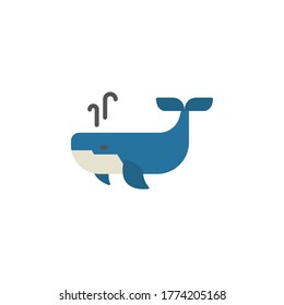 marine life elements, vector infographic icons whale