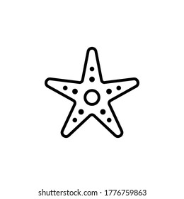 marine life elements, vector infographic icons starfish