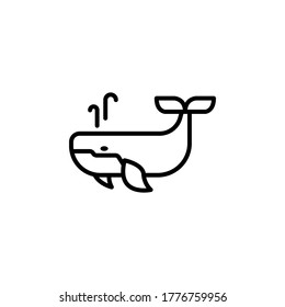 marine life elements, vector infographic icons whale