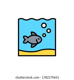 marine life elements, vector infographic icons