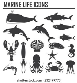 Marine Life Icons