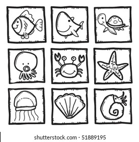 marine life icons