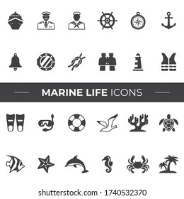 Marine Life Icons that can be used in your Websites, Flyers, Posters, or in your Infographics.