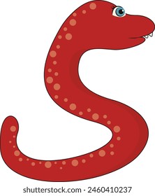 Marine Life Illustration with Cartoon Design. Underwater Life on White Background