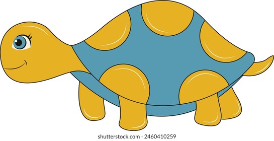 Marine Life Illustration with Cartoon Design. Underwater Life on White Background