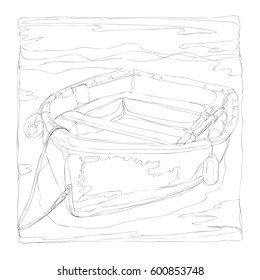 marine life line art continuous line drawing coloring page