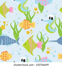 marine life seamless
